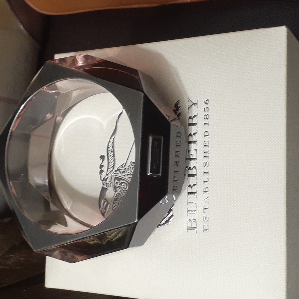 BURBERRY ACRYLIC CUFF BANGLE BRACELET AUTHENTIC